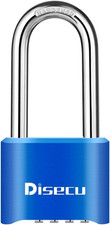 1 Pack Heavy Duty 4 Digit Combination Lock, 2.5 Inch Long Shackle Outdoor Water
