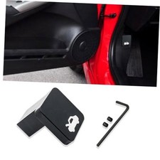 Hood Latch Release Handle Cable Aluminum Alloy Repair Kit, Compatible Black