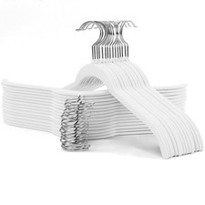 30 Pack Velvet Clothes Hangers, Non-Slip Flocked Hangers with 360  Swivel Hoo...