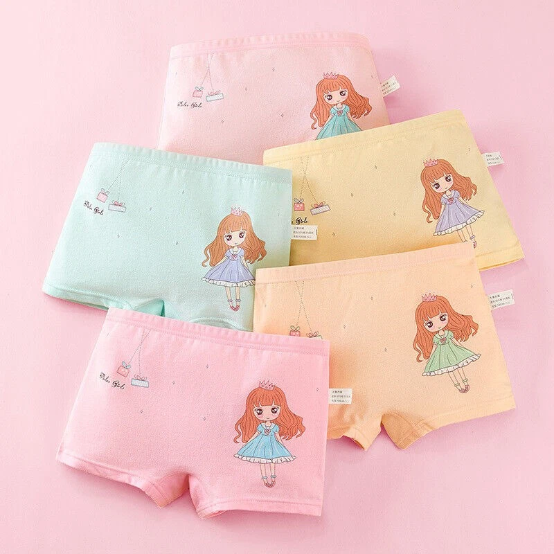 5 Pack Girls' Boyshorts Panties Kids Briefs Cotton Baby Underwear 2 - 12 Years - Image 3 of 4