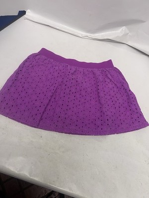 Unbranded youth girls large 10/12 purple skirt with shorts