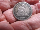 1876 Seated Liberty Silver Quarter Sharp XF++ Awesome Natural Toning
