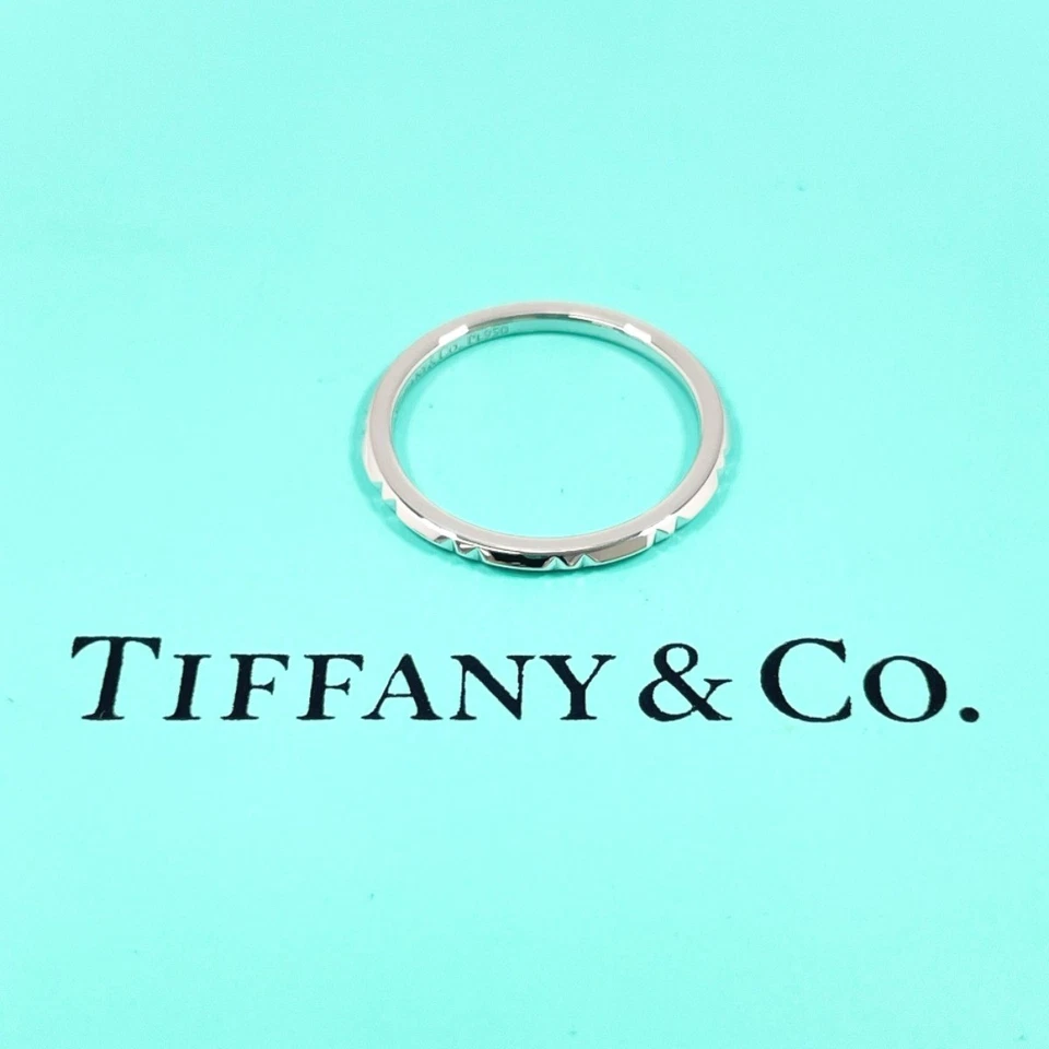 TIFFANY&Co. Anillo Banda Verdadera Anillo Pt950Platino EE. UU. 6.75 (Talla EE. UU.) Joyería Unisex - Imagen 2 de 4