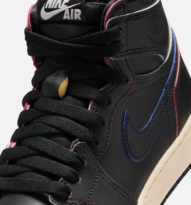 air jordan 1 retro high og gs fd1437 002 black/black-muslin noir/mousseline/noir