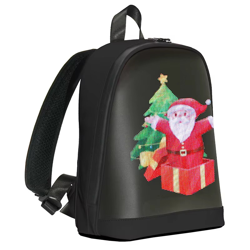 School Backpack Led Screen Cell Phone Programming DIY Pattern Lightweight Hard C image 7