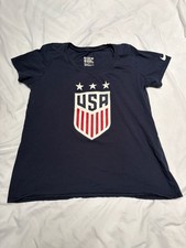 Nike USA Soccer National Team Graphic T-Shirt Navy Blue Women's XL
