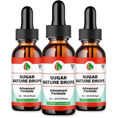 (3 Pack) Sugar Nature Drops Premium Blood Support Supplement, SugarNature (6oz)
