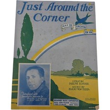 Vintage 1925 Just Around The Corner May Be Sunshine For You Sheet Music