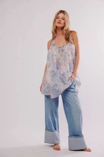 Free People Intimately Sweet and Sour Mini Slip Dress Purple Size Small