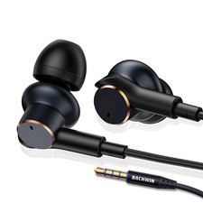 High-Fidelity Noise-Cancelling Wired Headphones with Volume Control and Mic