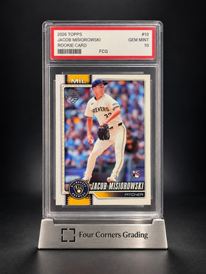 2026 Topps Series 1 Jacob Misiorowski Rookie Graded 10 Gem Mint