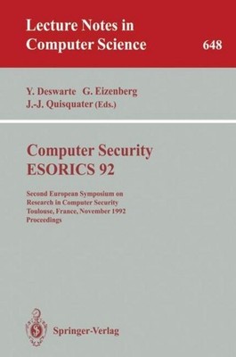 Computer Security - ESORICS 92 Yves Deswarte
