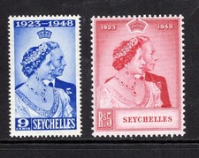 Seychelles - 1948 - RSW Set - SG152/3 - MNH - CV £16