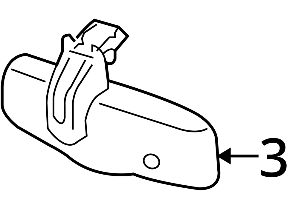 2005-2009 Chevrolet Uplander Interior Rear View Mirror Oem FKRJP - Image 3 of 3