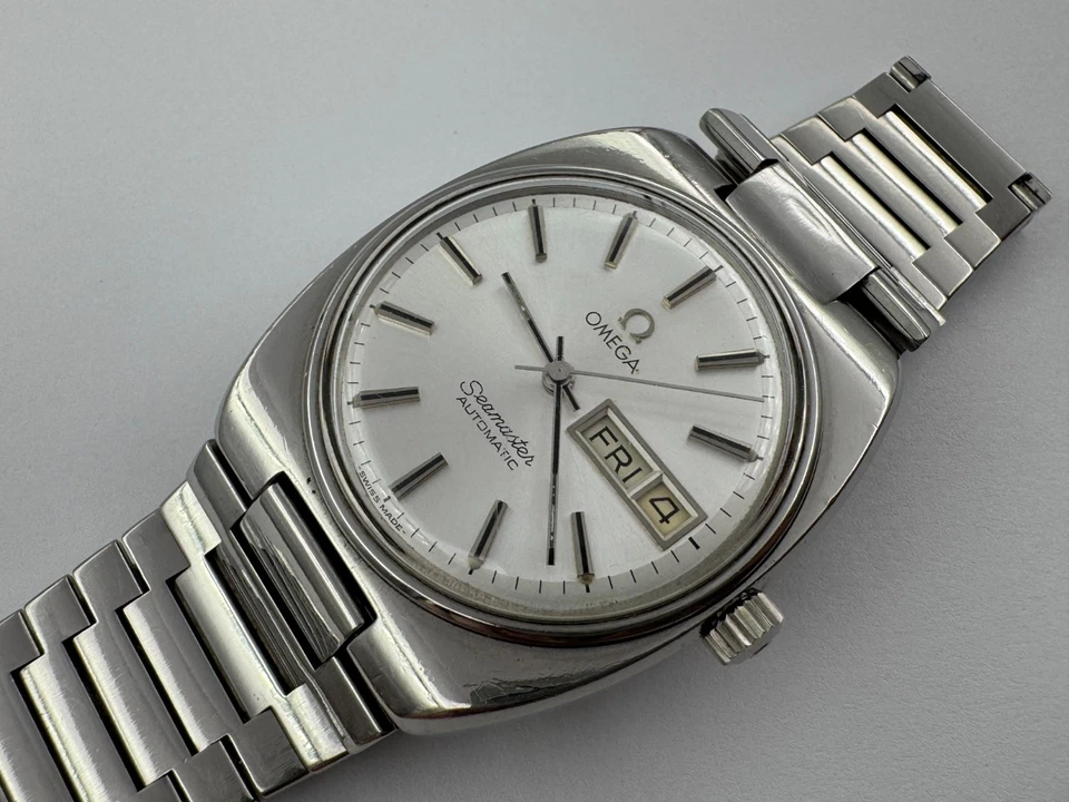 Vintage OMEGA 166.0216.3 Seamaster Day/Date Automatic Cal Ω 1020 all SS - 35 mm - Image 2 of 4