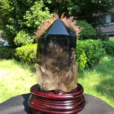 4.26LB Natural Rare Beautiful  Tea Black QUARTZ Crystal  Mineral Specimen 1766