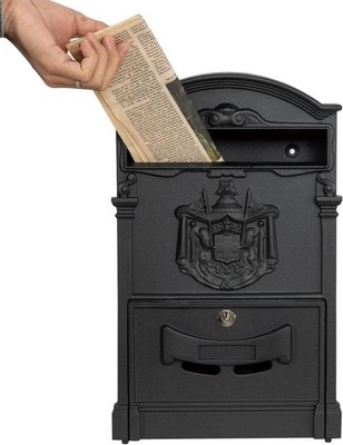 Wall Mount Mailbox Rust Resistant Locking Outside Galvanized Steel Aluminum