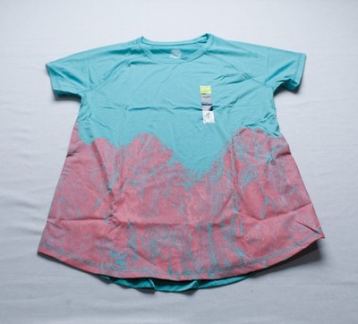 Tek Gear Women's Essential Core Short Sleeve Raglan Tee EH6 Pink Marble Medium