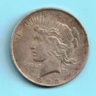 SILVER 1922 D PEACE SILVER DOLLAR UNGRADED - BEAUTIFUL COIN