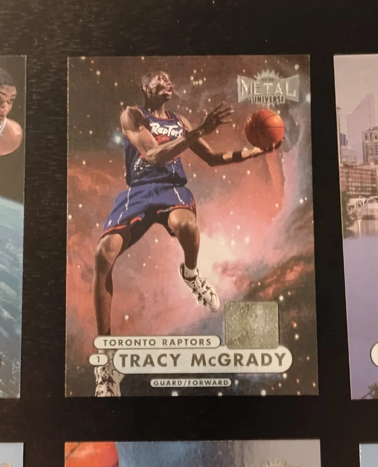 Lote de 12 1997-98 Metal Universe Championship -Duncan/McGrady RC, Iverson quase perfeito+ - Imagem 3 de 4