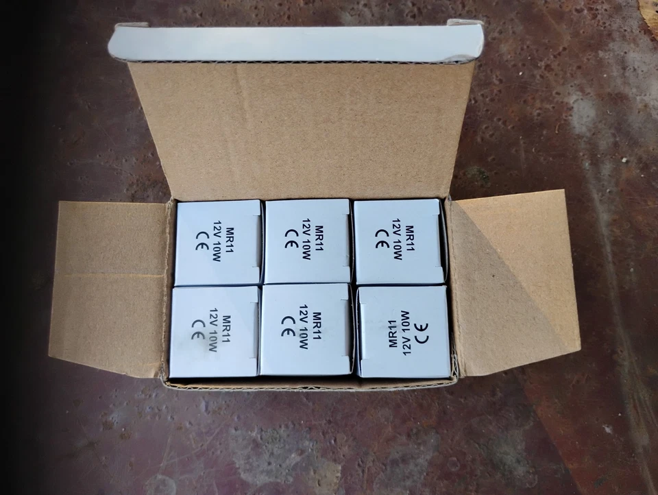 6 pack 10 Watt MR11 12 Volt Precision Reflector Fiber Optic Bulb 10W 12V - Image 4 of 4