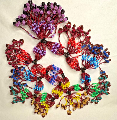 Mazo de Oya Lukumi Yoruba Collares Beaded Necklace VTG Santeria