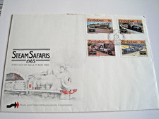 Zimbabwe 1985 Steam Safaris, Railway Locos on FD cover...26d