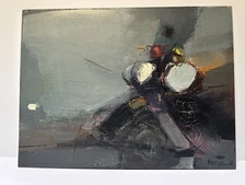 MID CENTURY PAINTING MODERNISM ABSTRACT Expressionism John Mitchell Famous Oil