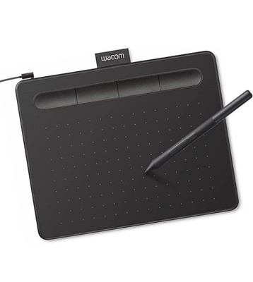 Wacom Intuos Graphics Drawing Tablet, Small 7.9''x 6.3'', Black, CTL4100
