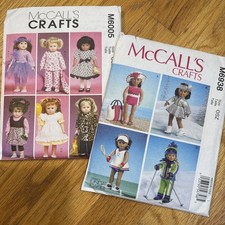 18" Doll Clothes McCall's 6938 6005 Sewing Patterns UNCUT American Girl