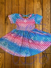 Mermaid Scales Twirly Dress
