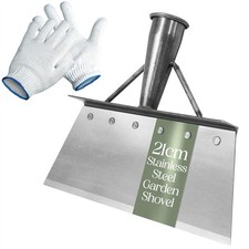 Pelle & Sol Garden Shovel & Moss Remover Tool & Gloves Heavy Duty Floor Scraper