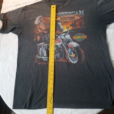 VTG Harley Davidson Native American Heritage T-shirt single stitch