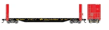 Homeshops Atlas 51'6" Bulkhead Flatcar - Freelance Railroad Quebec & New England