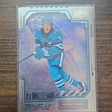 SkyBox 2025-26 Metal Universe Hockey #28 Macklin Celebrini Rookie Sharks