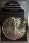1991 Uncirculated American Eagle Silver Dollar