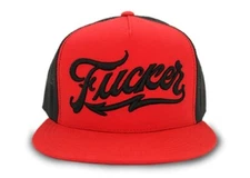NEW Red Devil FUXKER TRUCKER HAT RED / BLACK #ETC-126-RED-BLK LIMITED