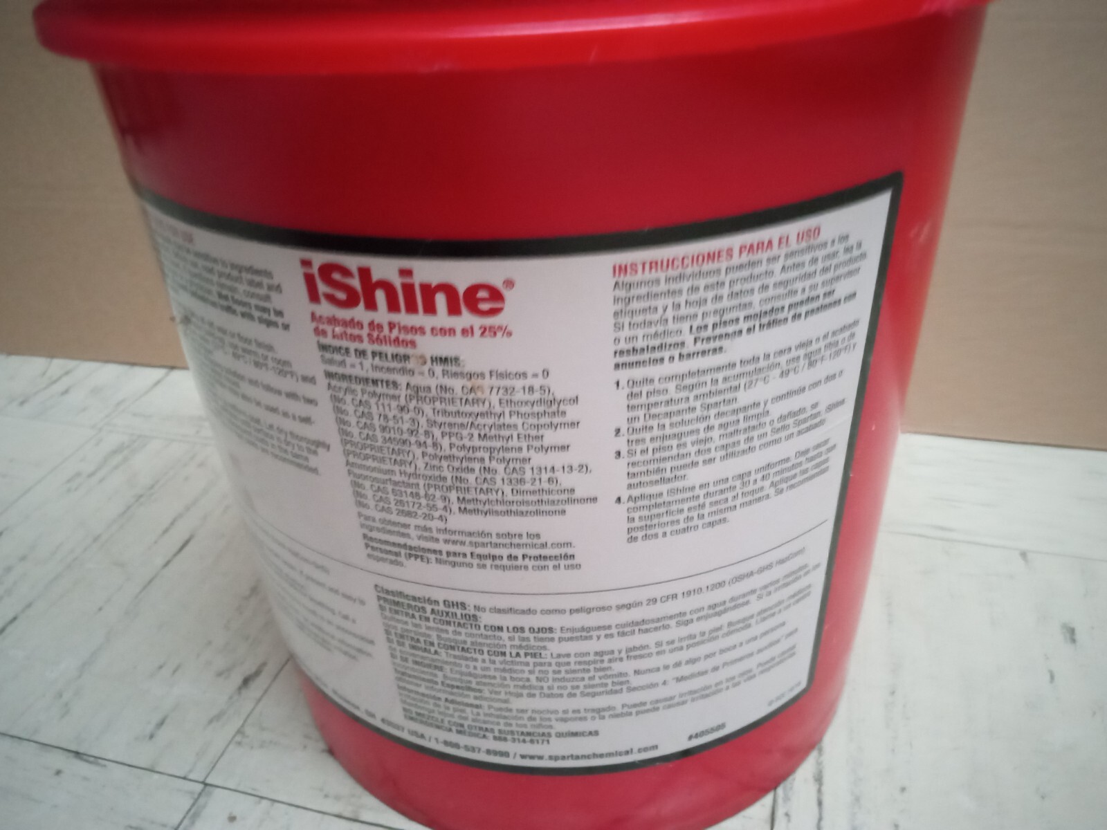 5 Gallons Spartan iShine Floor Finish