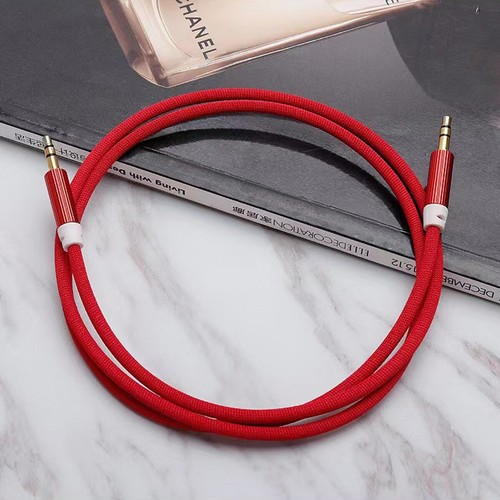 3.5mm Braided Cable Male Stereo Audio Auxiliary Golden Plug for PC Car Phone - Picture 2 of 23