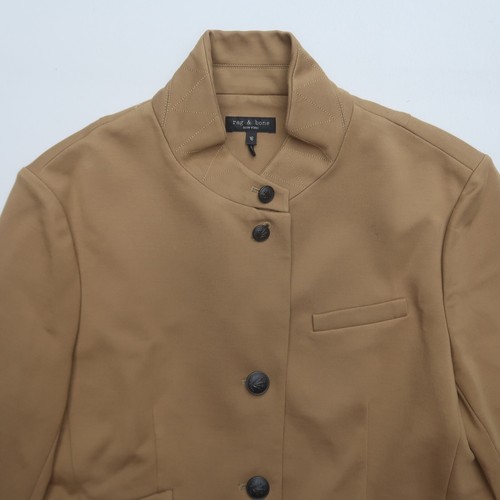Rag & Bone Slade Ponte Blazer in Camel Size 16 Button Up Jacket Tan - Picture 2 of 15