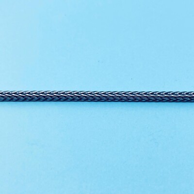 Echt gepunzt 925 Sterling Silber 8 Zoll oxidiert Fuchsschwanz Fuchsschwanz Armband