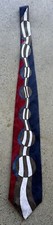 Vintage 1970s Status Abstract Geometric Psychedelic Wavy Striped Necktie USA