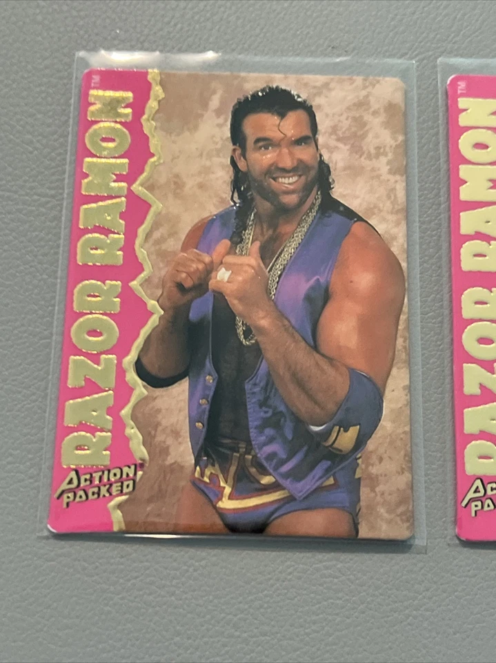 Экшн-карта дебютанта 1994 WWF Razor Ramon Wrestling WWE RC - Изображение 4 из 4
