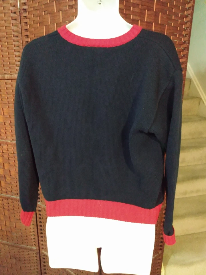 Suéter de golf vintage para mujer estampado por todas partes algodón mediano mujer golf Foto 2 de 4