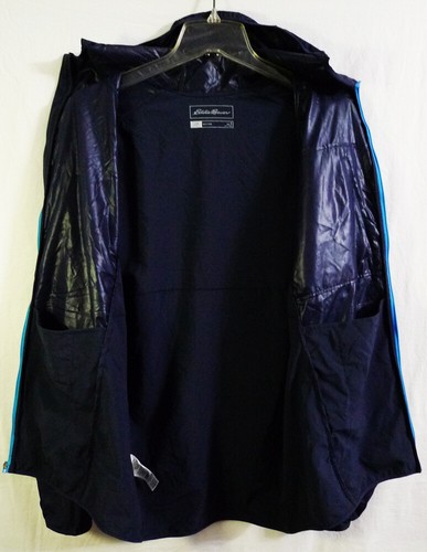 Eddie Bauer Flexion Motion Navy Blue Windbreaker Jacket size Small - Picture 5 of 12