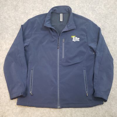 Weatherproof Jacket Mens XLarge Blue Outdoors Coat Full Zip Pockets Solid