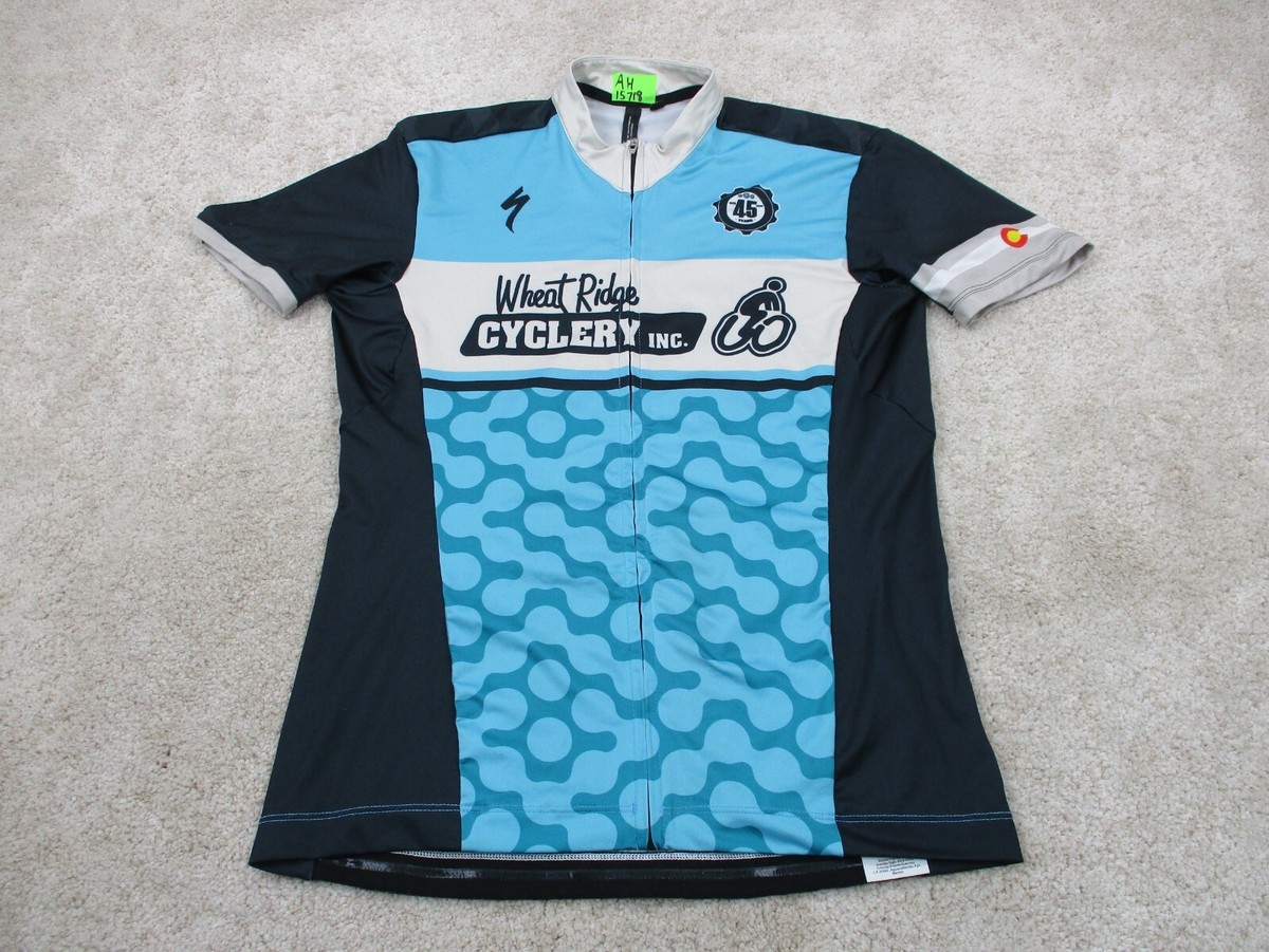 Specialized Cycling Jersey Women Medium Wheat Ridge Cyclery RBX Comp Zip  Shirt