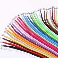 Waxed Cotton Shoelaces Round Thin Dress Wax Cord Shoe Laces Brogues Shoes DIY .