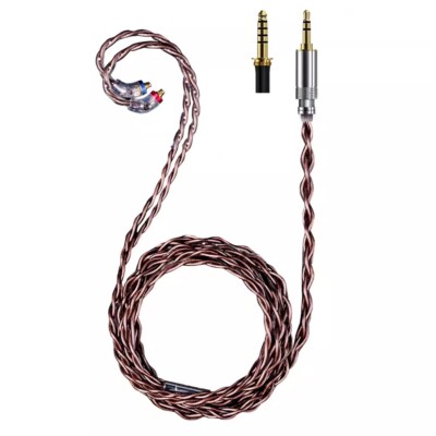 FiiO LC-RC 2024 headphone MMCX cable High-Purity silver-plated monocrystalline
