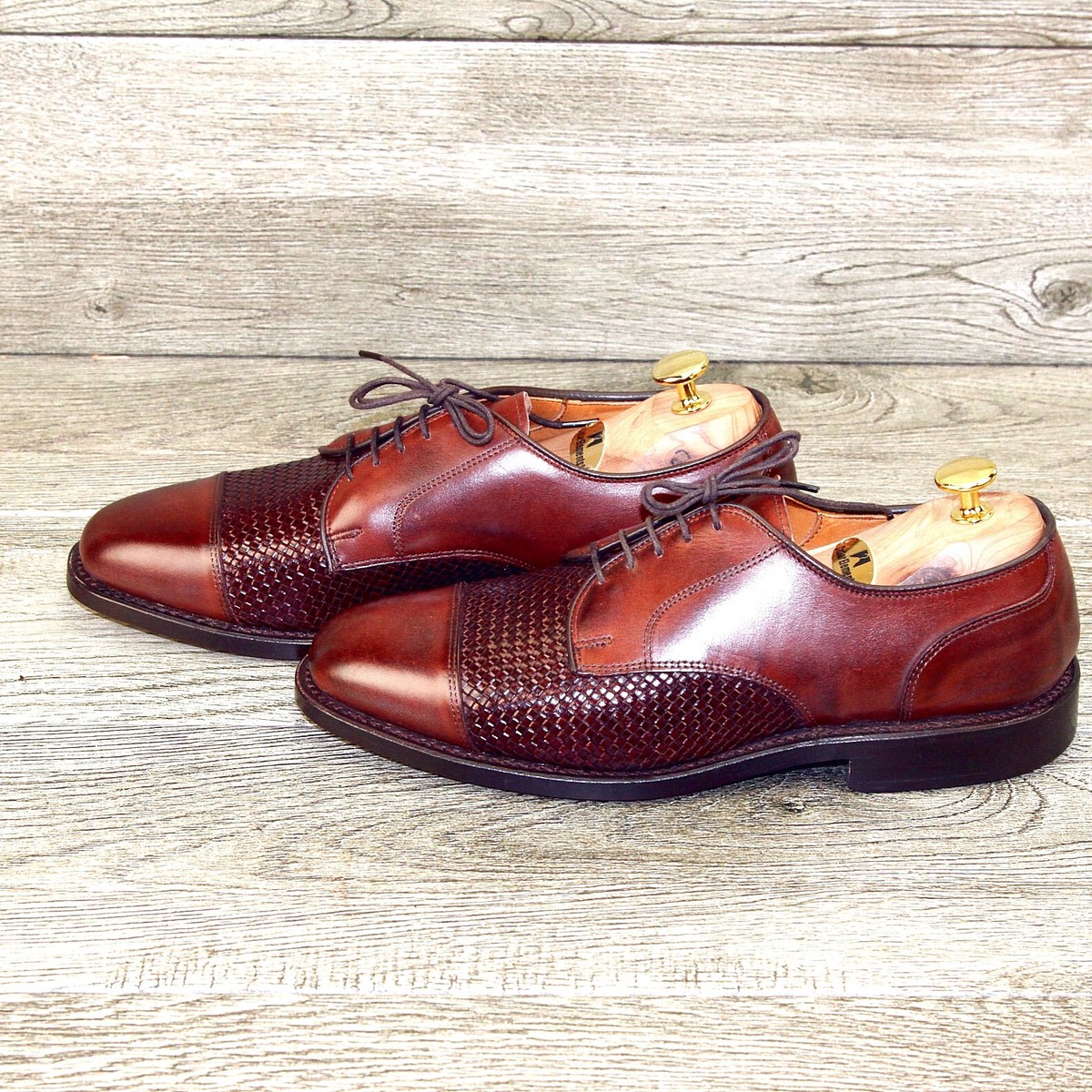 NIB * $395 Allen Edmonds LAUDERDALE 7.5 D Chili * add $15  display picture 1